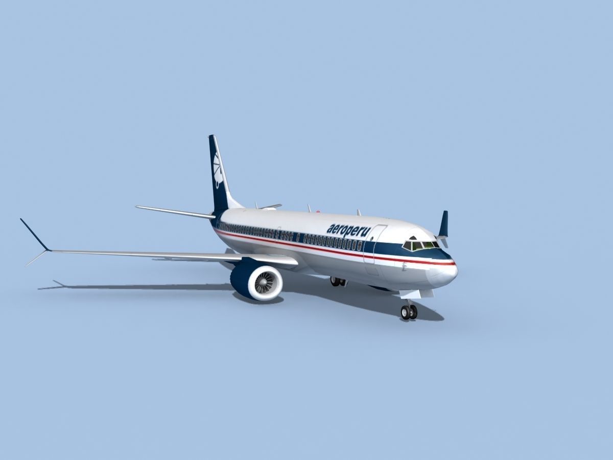 Boeing 737-8 Max Aeroperu 3D model_2