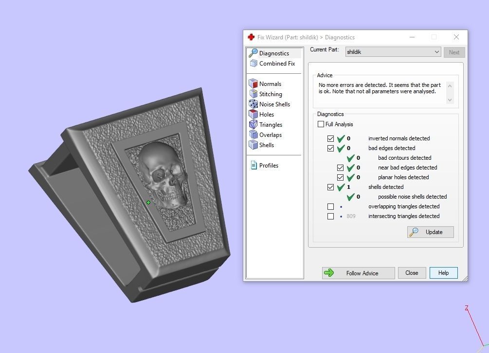 Crucifix of the skeleton 3D model_10