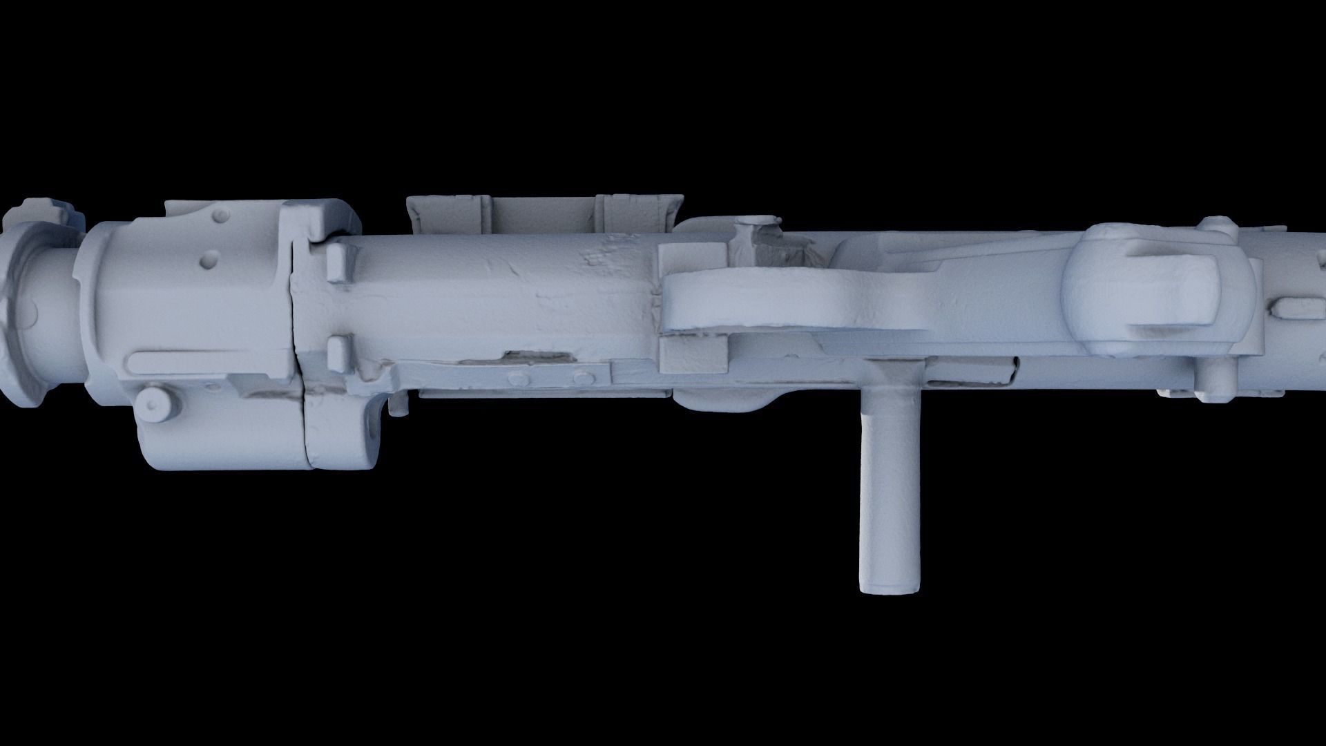 3D Scanned Deactivated MG34 DLT 19 Blaster Heavy Blaster Rifle 3D model_17