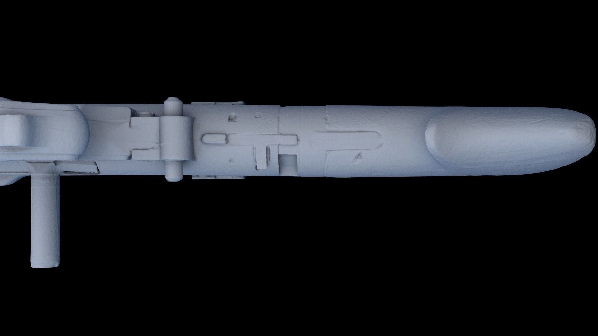 3D Scanned Deactivated MG34 DLT 19 Blaster Heavy Blaster Rifle 3D model_18