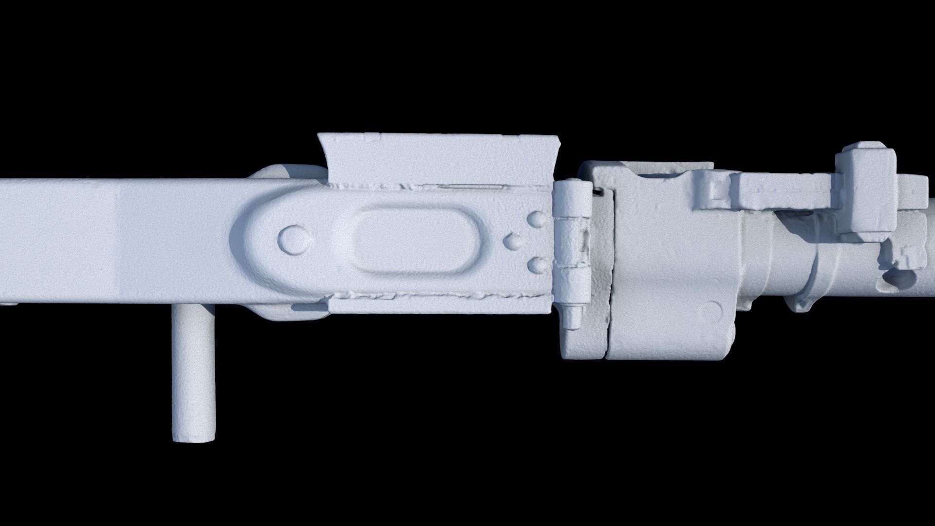 3D Scanned Deactivated MG34 DLT 19 Blaster Heavy Blaster Rifle 3D model_12