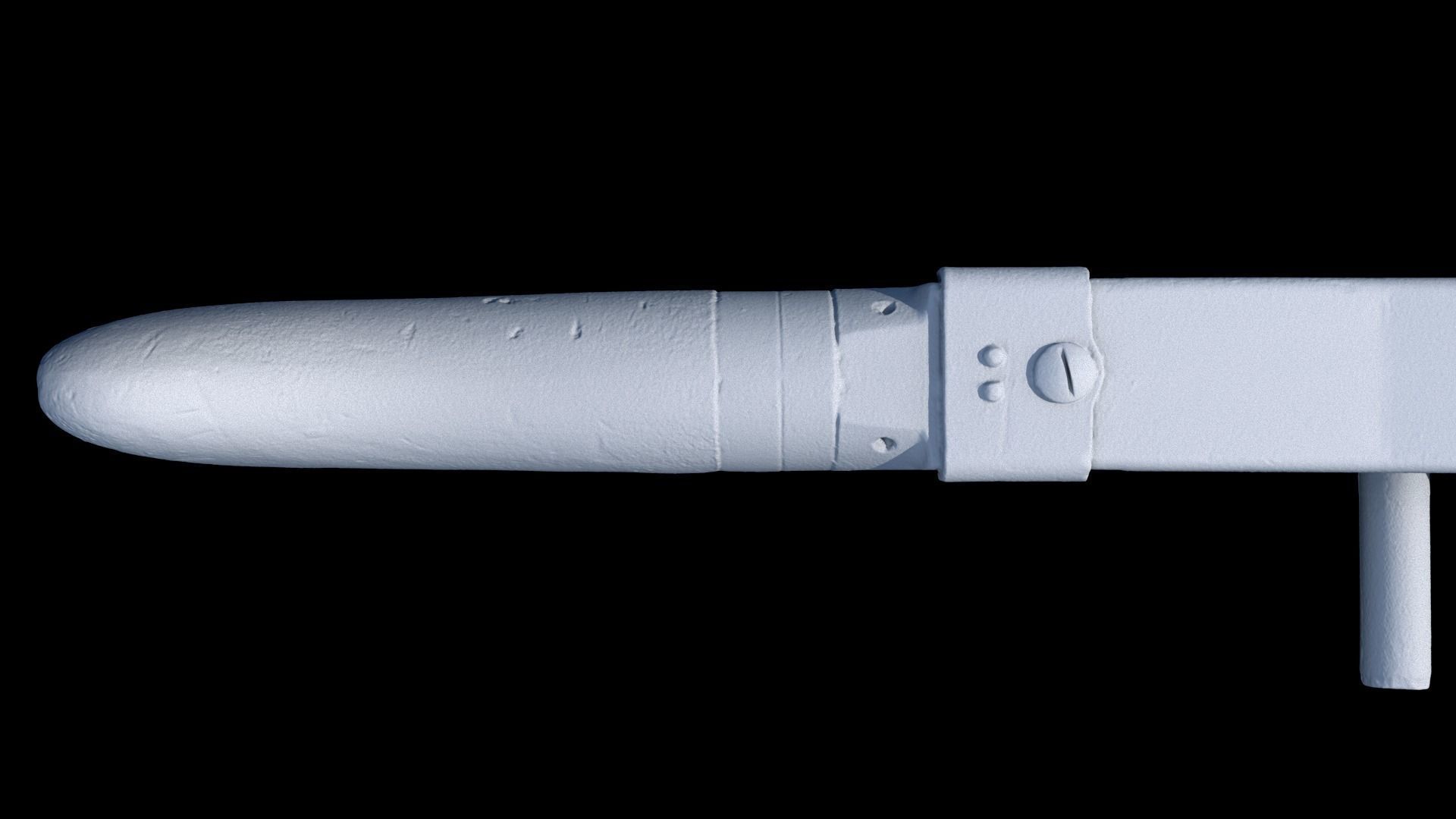 3D Scanned Deactivated MG34 DLT 19 Blaster Heavy Blaster Rifle 3D model_11