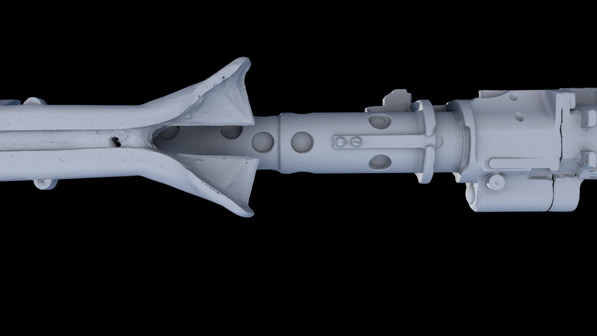 3D Scanned Deactivated MG34 DLT 19 Blaster Heavy Blaster Rifle 3D model_16