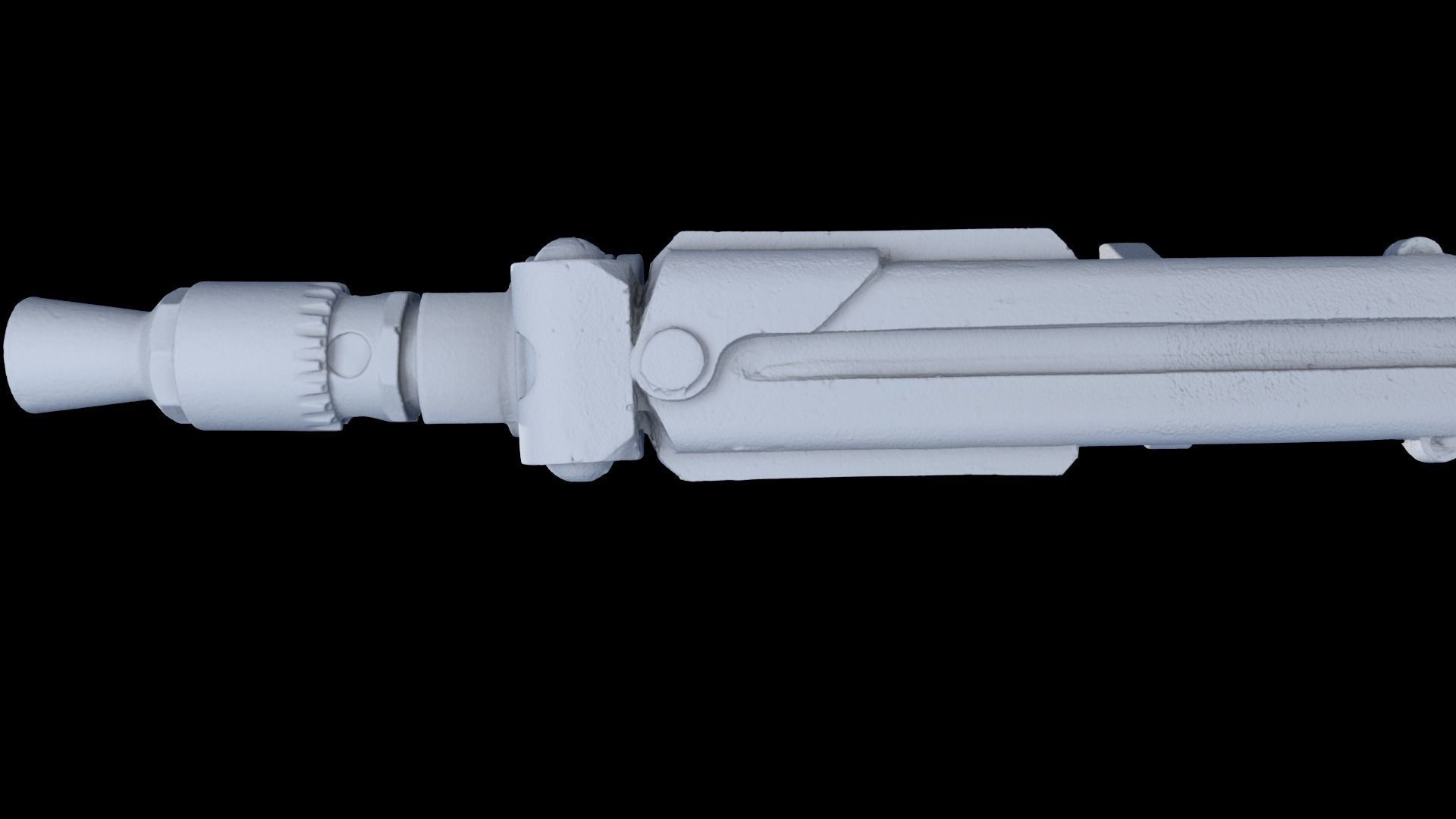 3D Scanned Deactivated MG34 DLT 19 Blaster Heavy Blaster Rifle 3D model_15