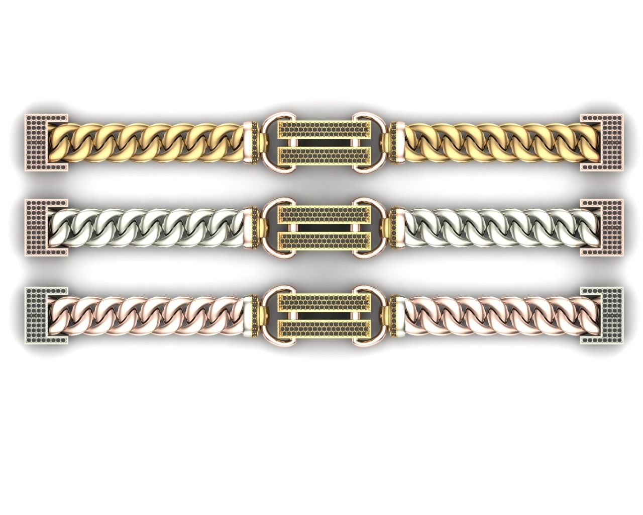 bracelet Chain 3D model_2