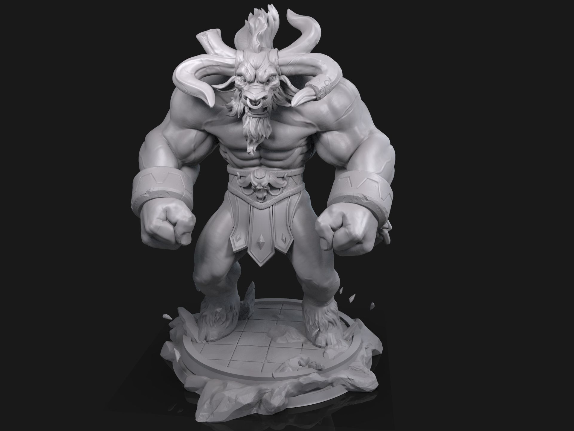 League Of Legends Alistar  3D print model_3