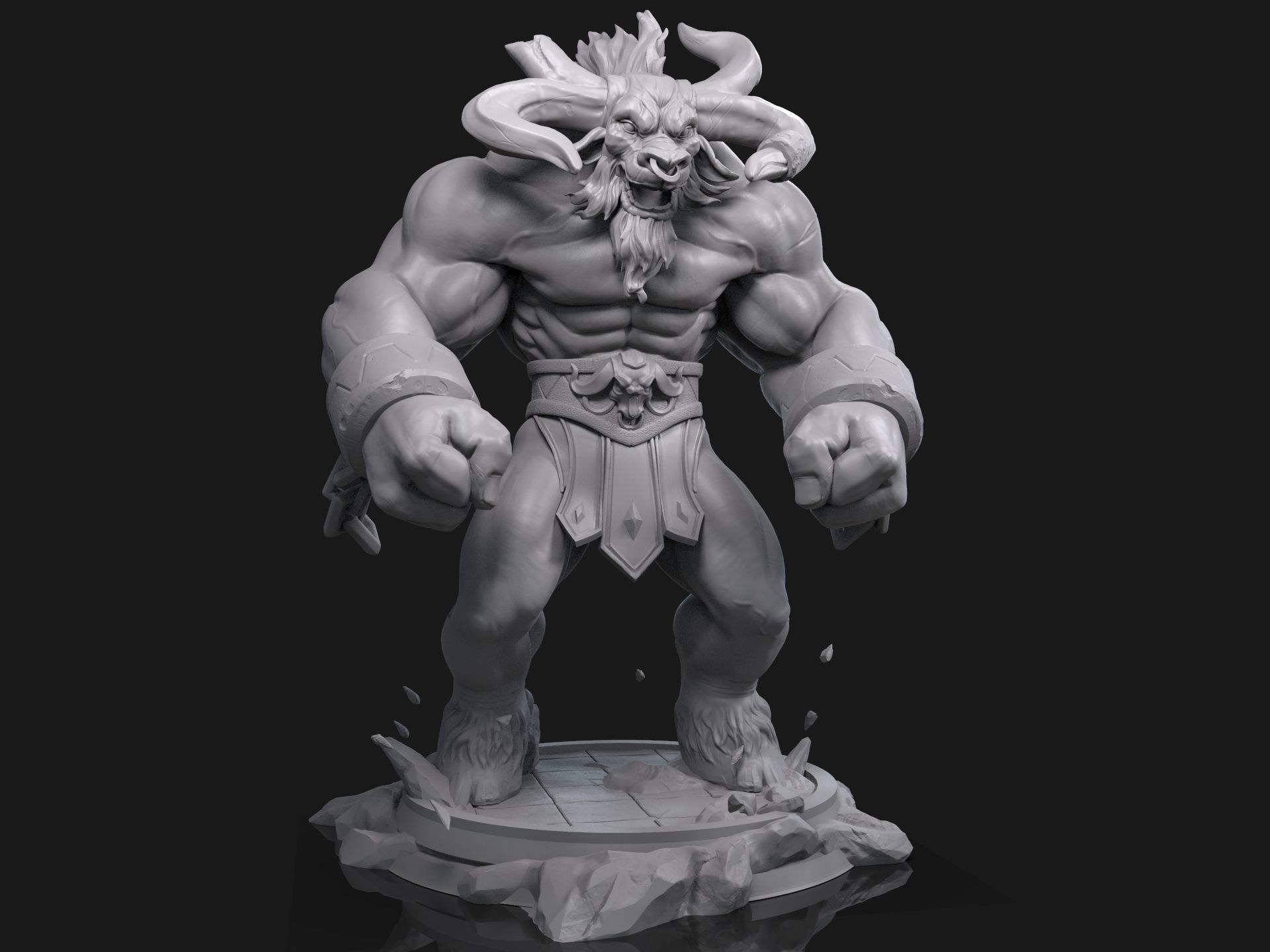 League Of Legends Alistar  3D print model_1