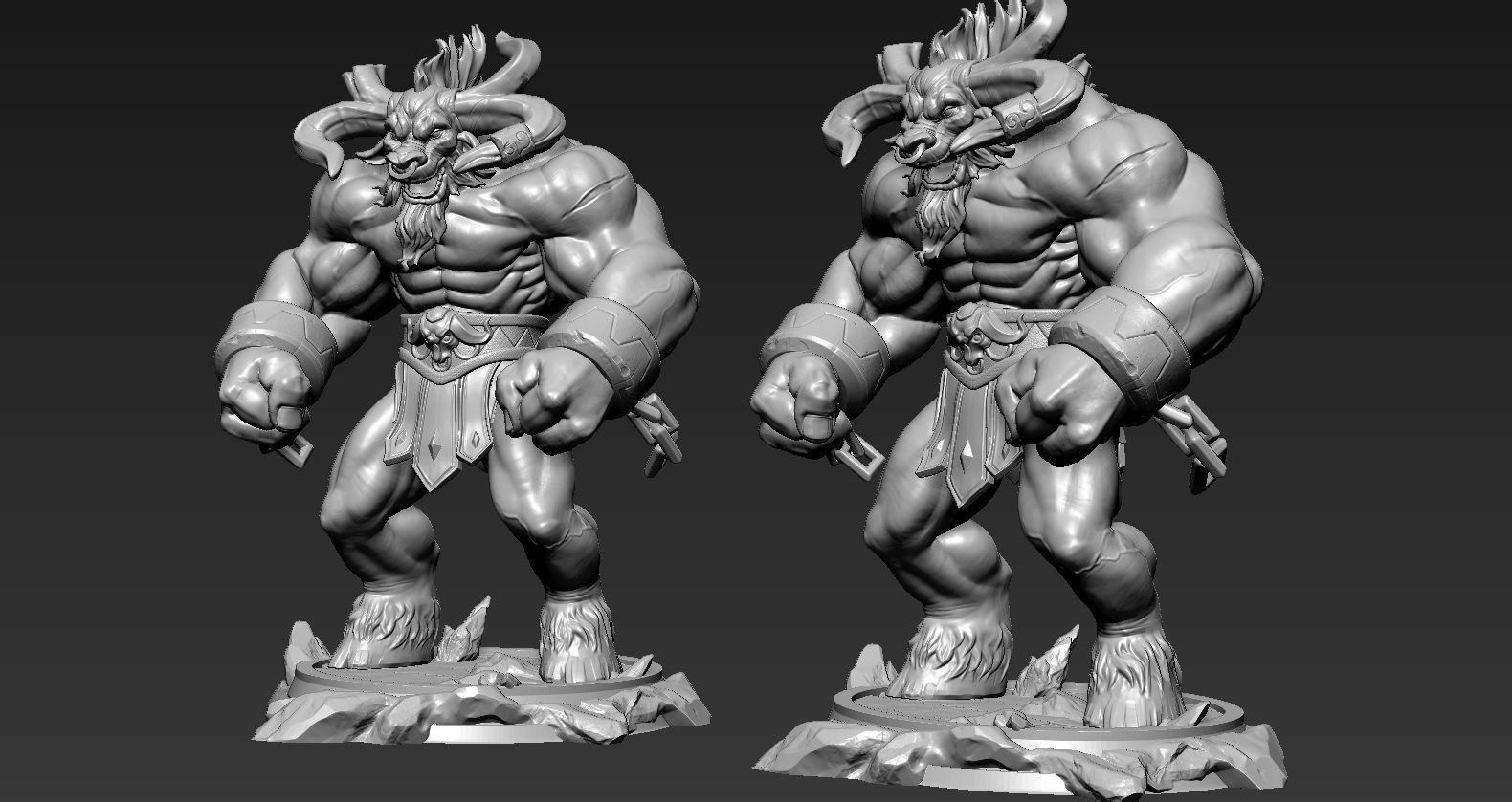 League Of Legends Alistar  3D print model_11