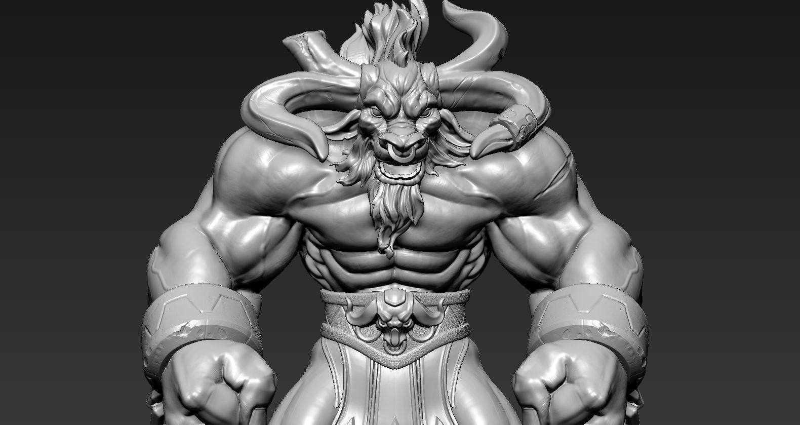 League Of Legends Alistar  3D print model_15