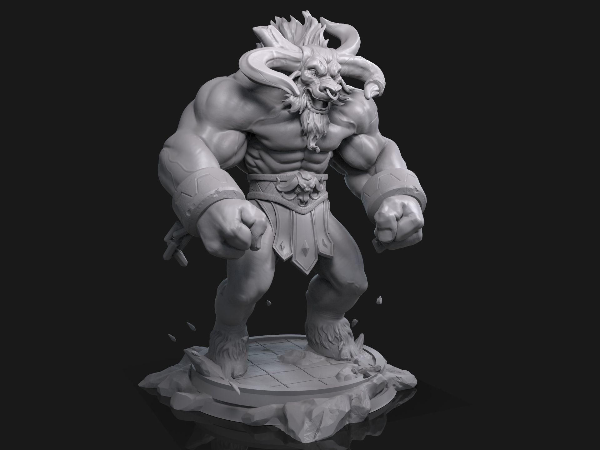 League Of Legends Alistar  3D print model_4