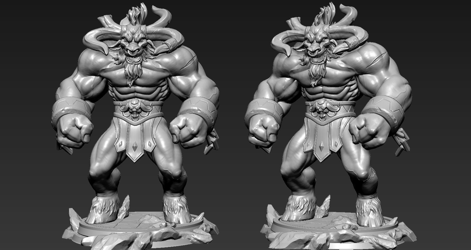 League Of Legends Alistar  3D print model_9