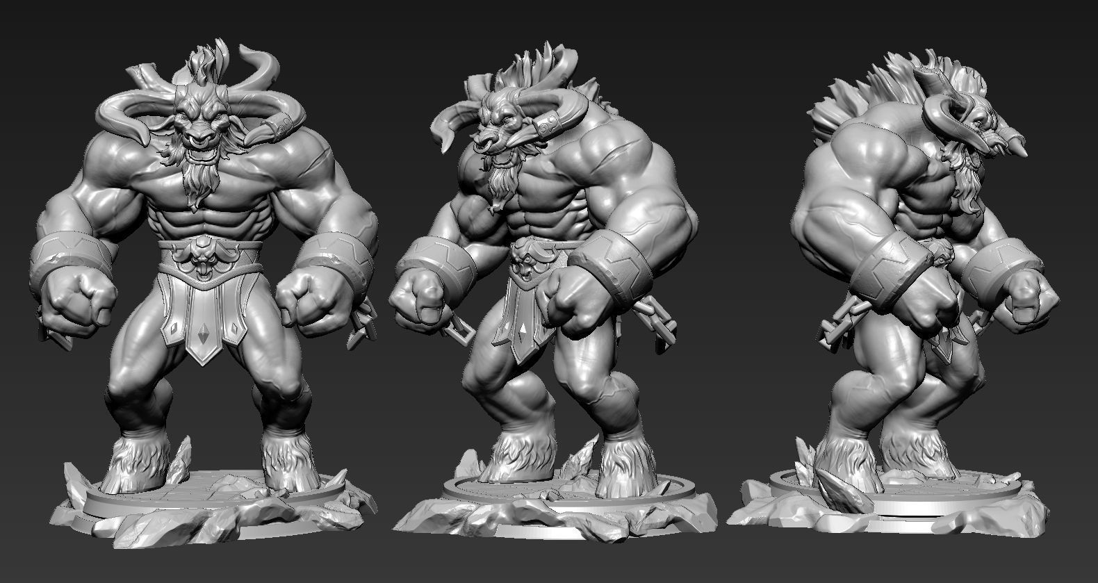 League Of Legends Alistar  3D print model_5