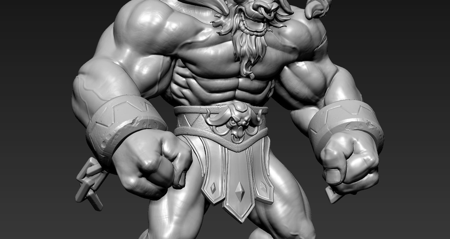 League Of Legends Alistar  3D print model_14