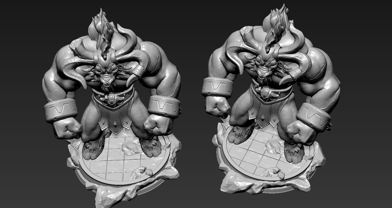 League Of Legends Alistar  3D print model_12