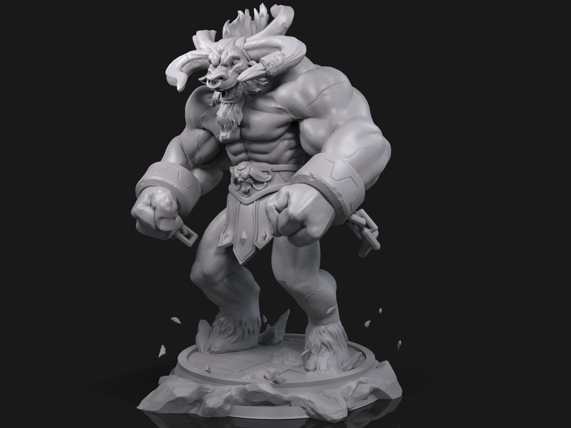 League Of Legends Alistar  3D print model_2