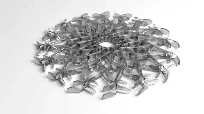 Snowflake 4 metal flower