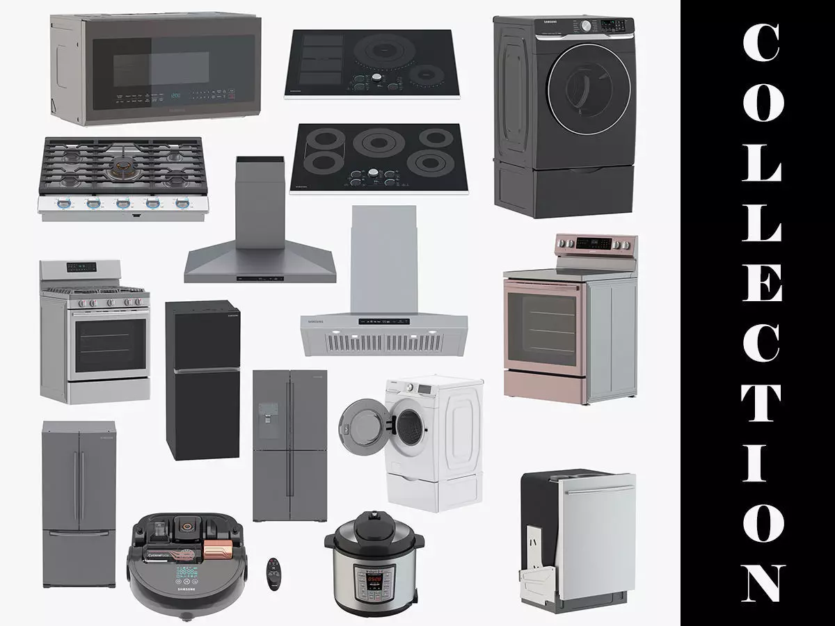 Home Appliances 16 Models 3D model_0