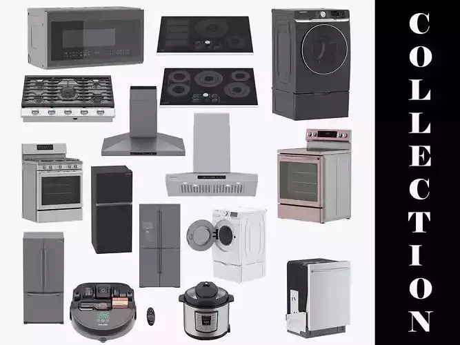 Home Appliances 16 Models 3D model