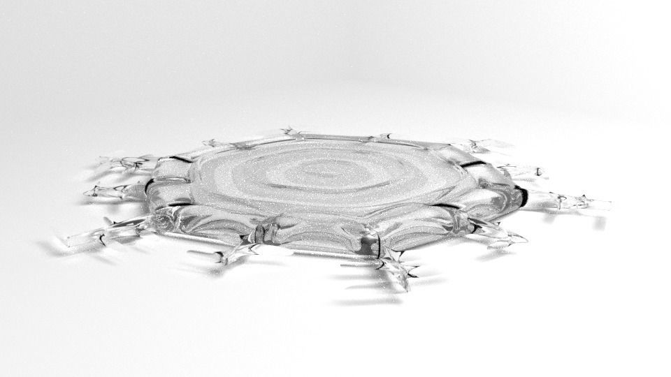 Snowflake 13 3D model_3