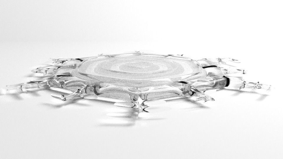 Snowflake 13 3D model_1