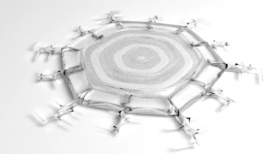 Snowflake 13 3D model_0