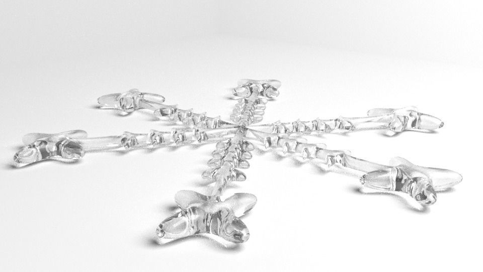Snowflake 17 3D model_3