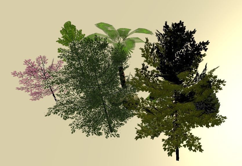 Plants and Vegetations rar stl obj 3ds fbx dae abc blend Low-poly 3D model_1