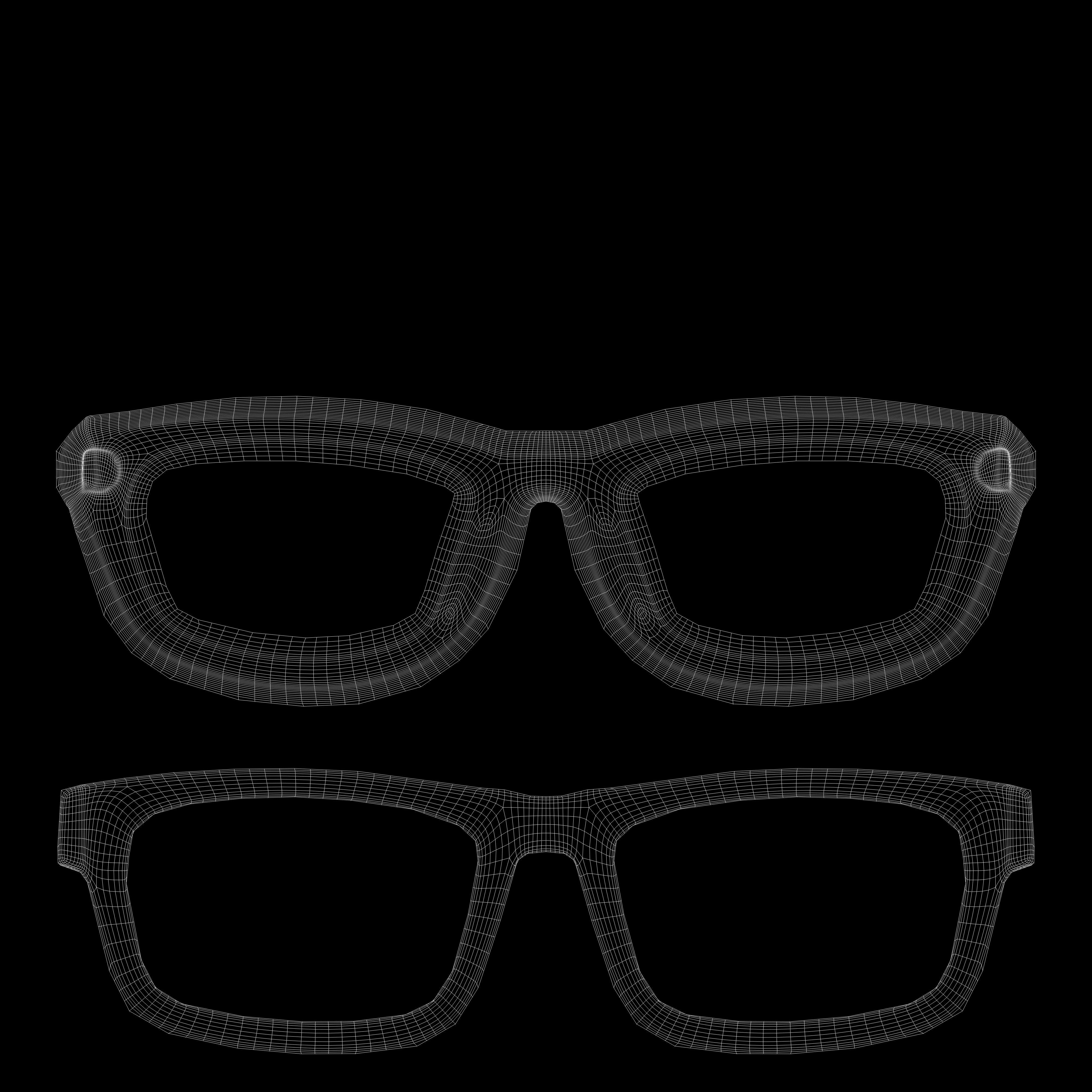 Eyeglasses for Men and Women 3D print model_12