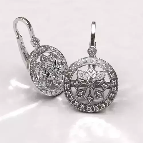 Snowflake earrings