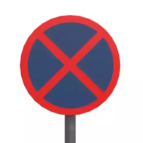 No stopping or standing SignBoard