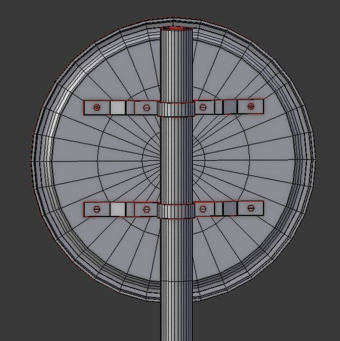 No stopping or standing SignBoard Low-poly 3D model_12