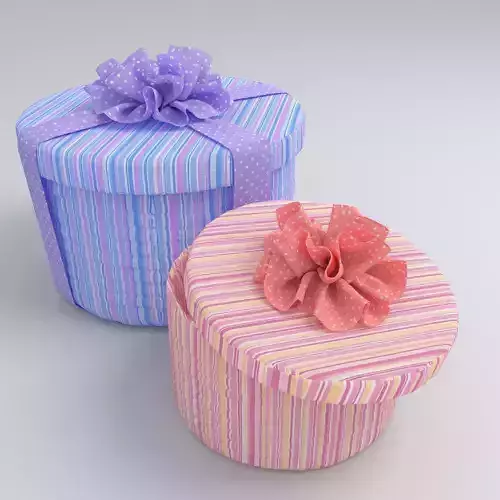 Gift box and bow