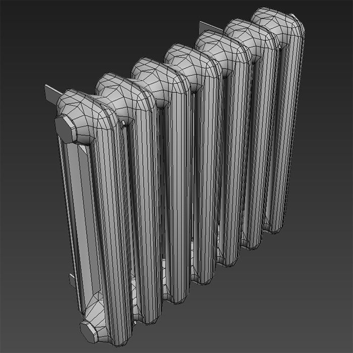 Radiator mc140 Low-poly 3D model_6