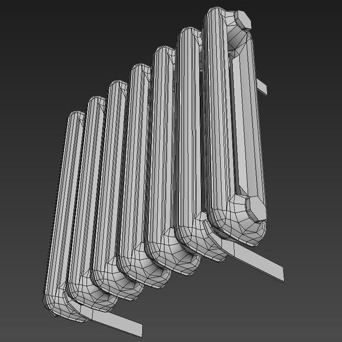 Radiator mc140 Low-poly 3D model_8