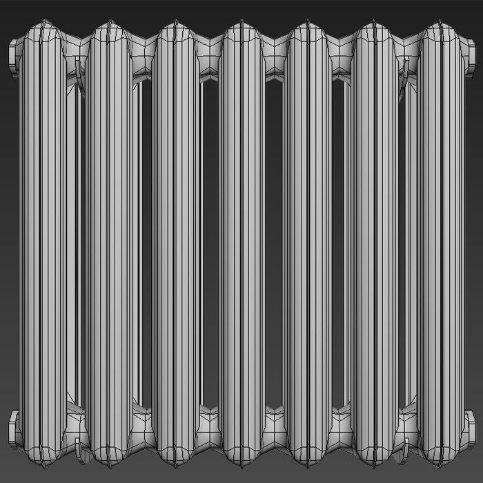 Radiator mc140 Low-poly 3D model_7