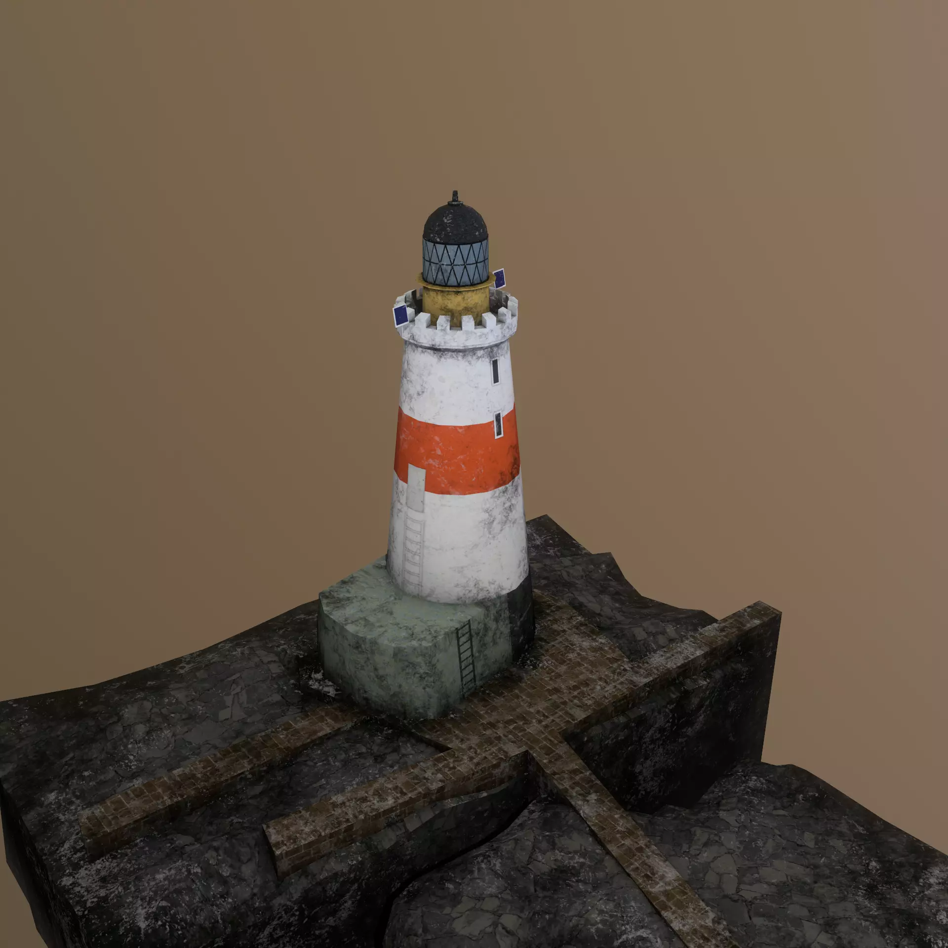 Oxcars Lighthouse Low-poly 3D model