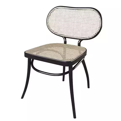 Bodystuhl dining chair with rattan seat and back