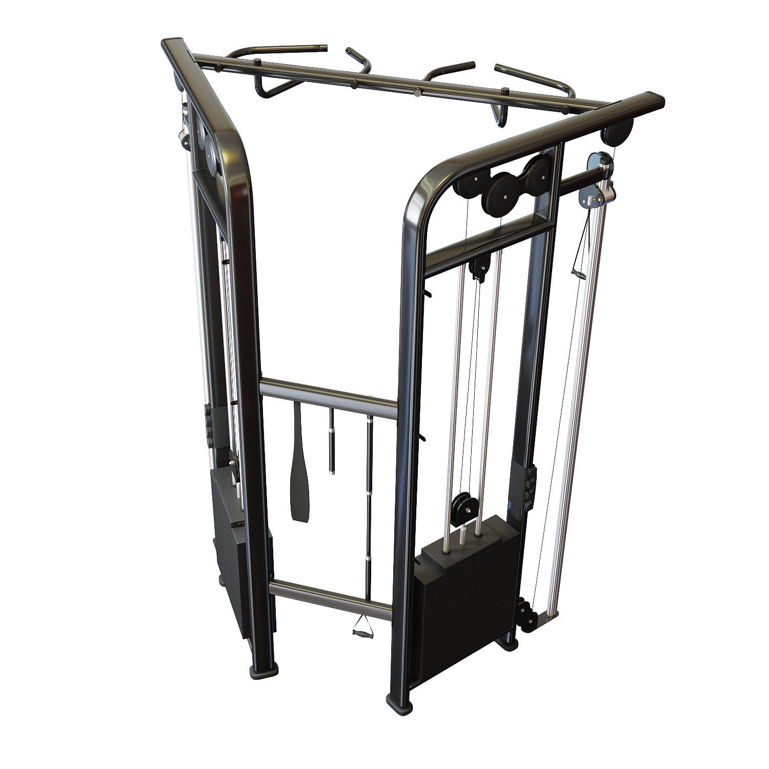 Lifefitness Signature Series Dual Adjustable Pulley 3D model_2