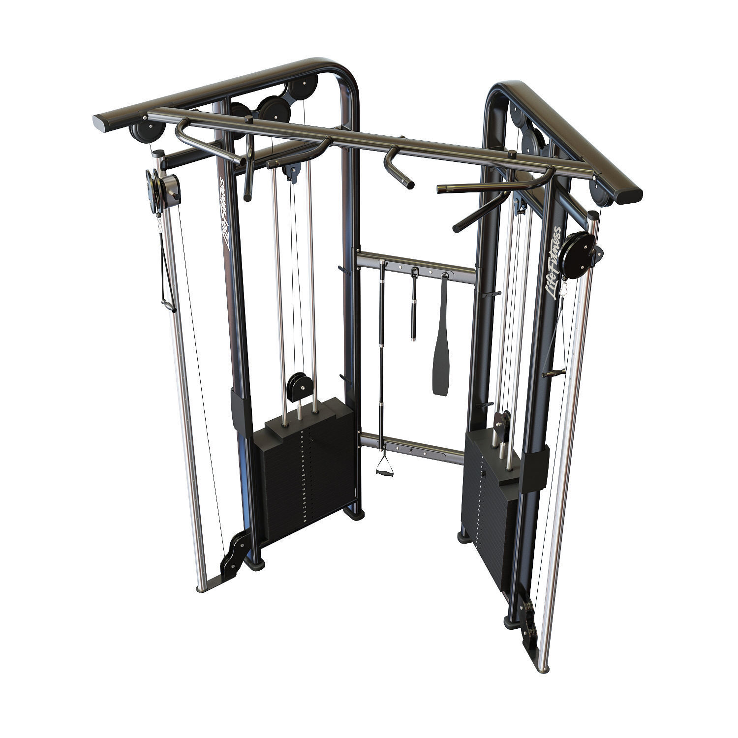 Lifefitness Signature Series Dual Adjustable Pulley 3D model_1