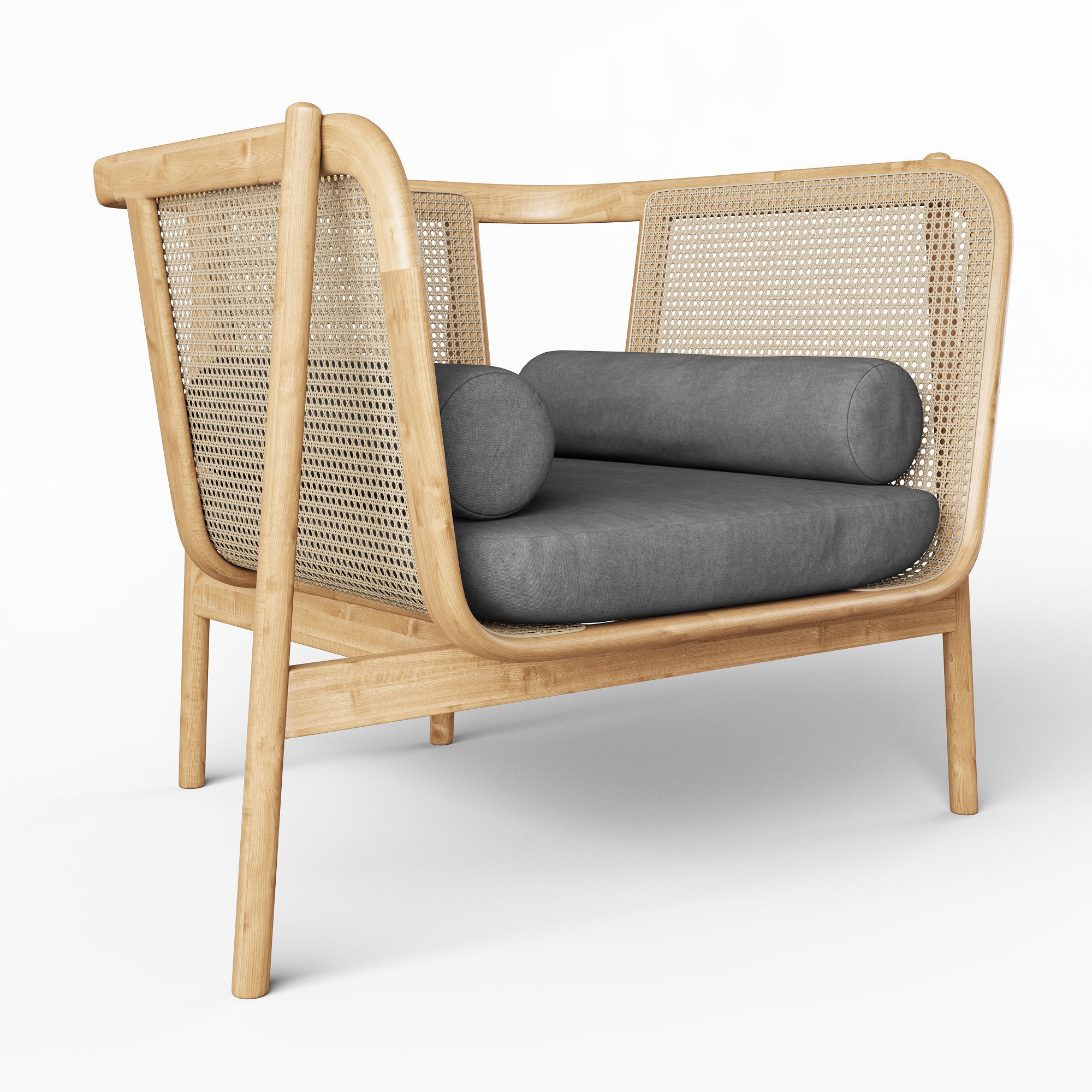 Hamper Lounge Chair 3D model_2
