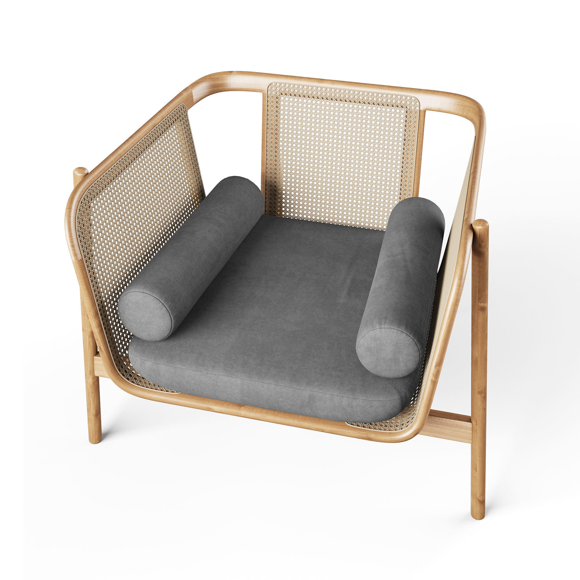 Hamper Lounge Chair 3D model_1