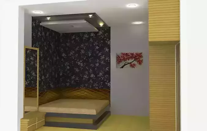 BEDROOM - 2 with bed and closet