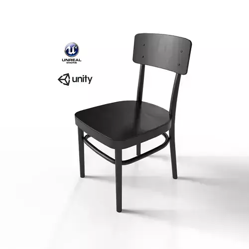 Black Chair for dining table fromgame engine ready