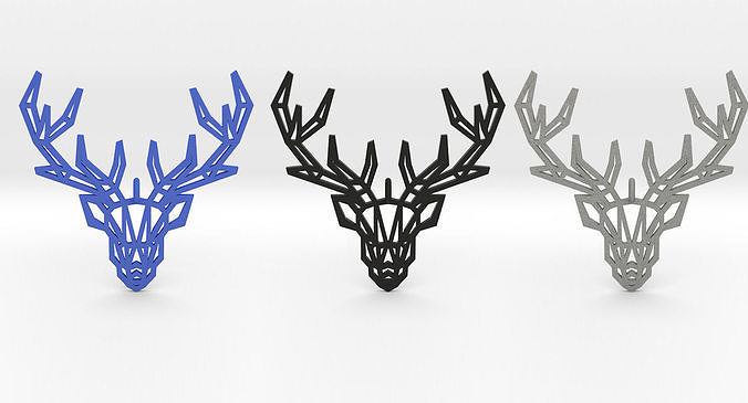 Deer Pendant 3D print model