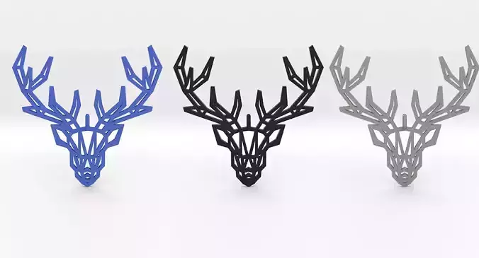Deer Pendant 3D print model