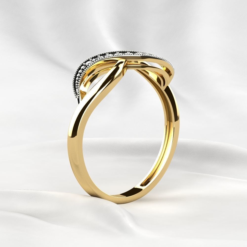 Infinity Gold Ring 3D print model_14