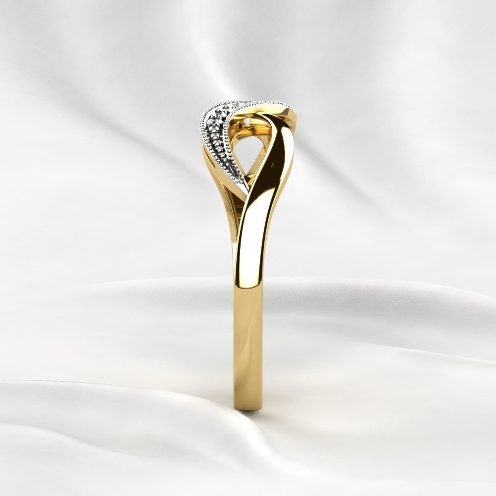 Infinity Gold Ring 3D print model_17