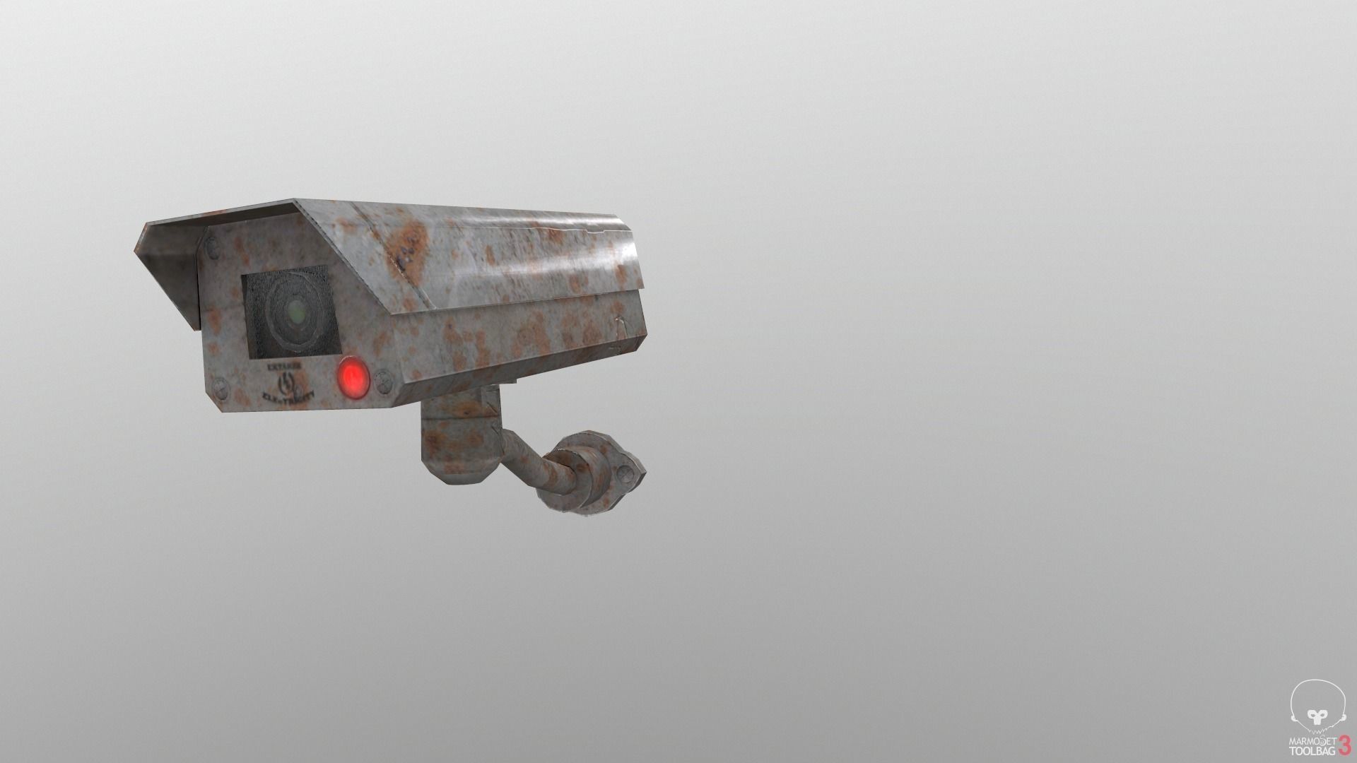 Game ready Security Camera 3D model Low-Poly Low-poly 3D model_3