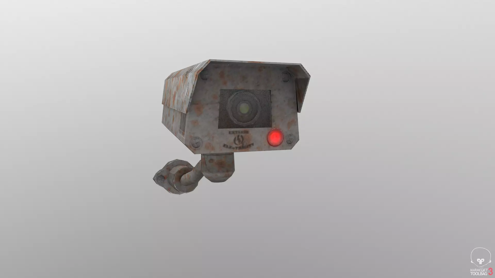 Game ready Security Camera 3D model Low-Poly Low-poly 3D model_0