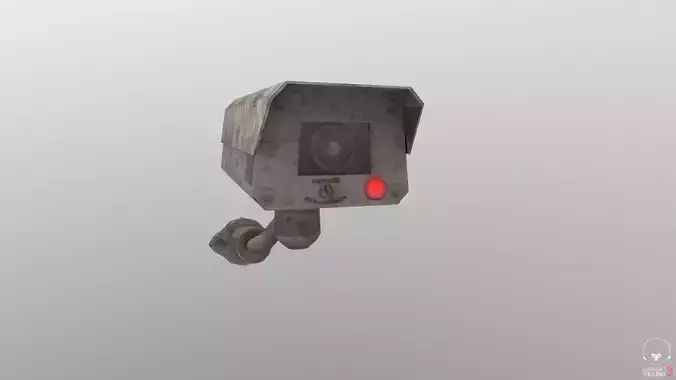 Game ready Security Camera 3D model Low-Poly